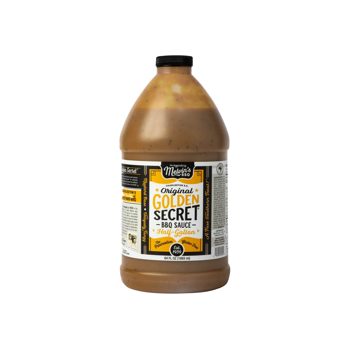 Melvin's Original Golden Sauce - 1/2 Gallon – Melvin's BBQ
