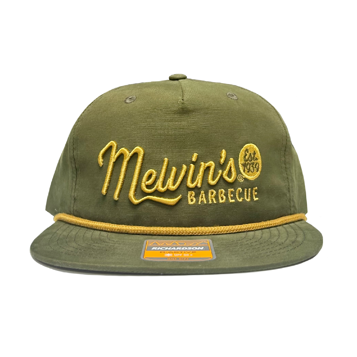 melvin's olive green richardson rope hat