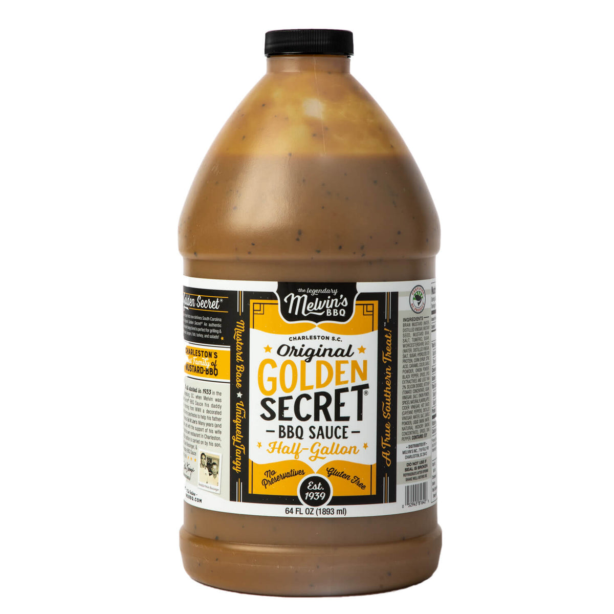 melvin's original golden secret sauce - 1/2 gallon