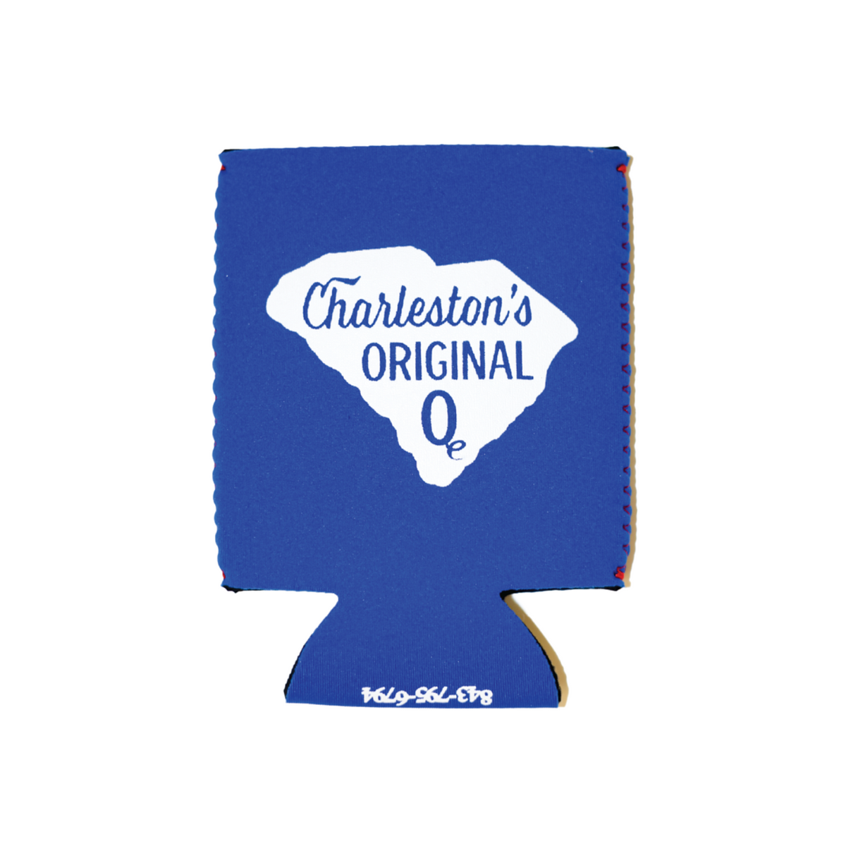 chs original que dark blue koozie