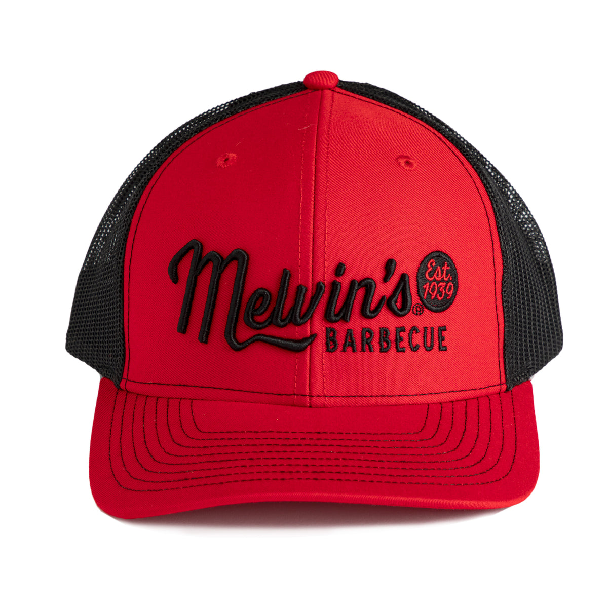 melvin's red richardson stitch hat