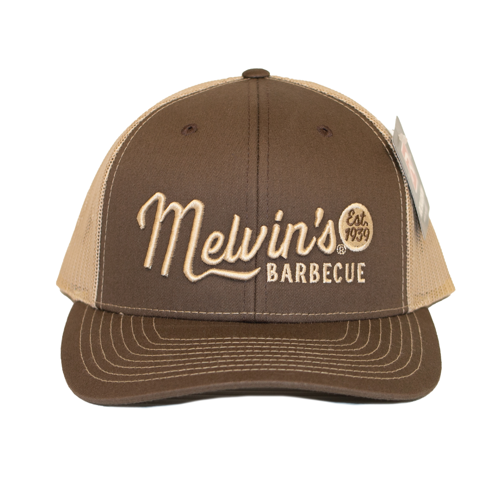 melvin's brown/tan richardson stitch hat