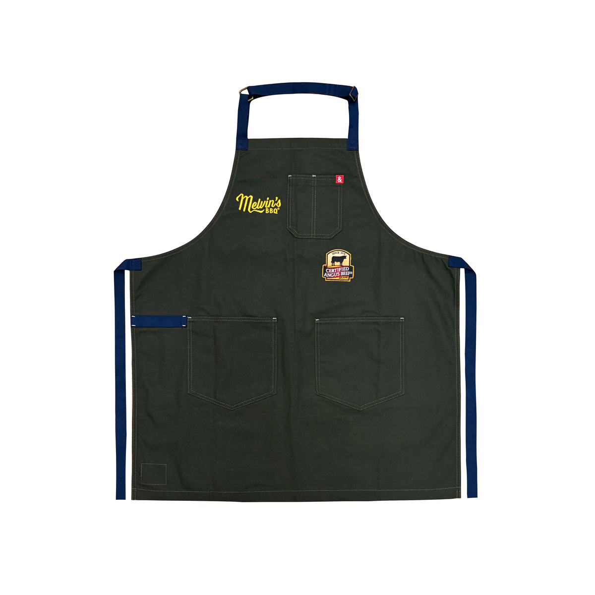 melvin's bbq x hedley & bennett signature apron - green