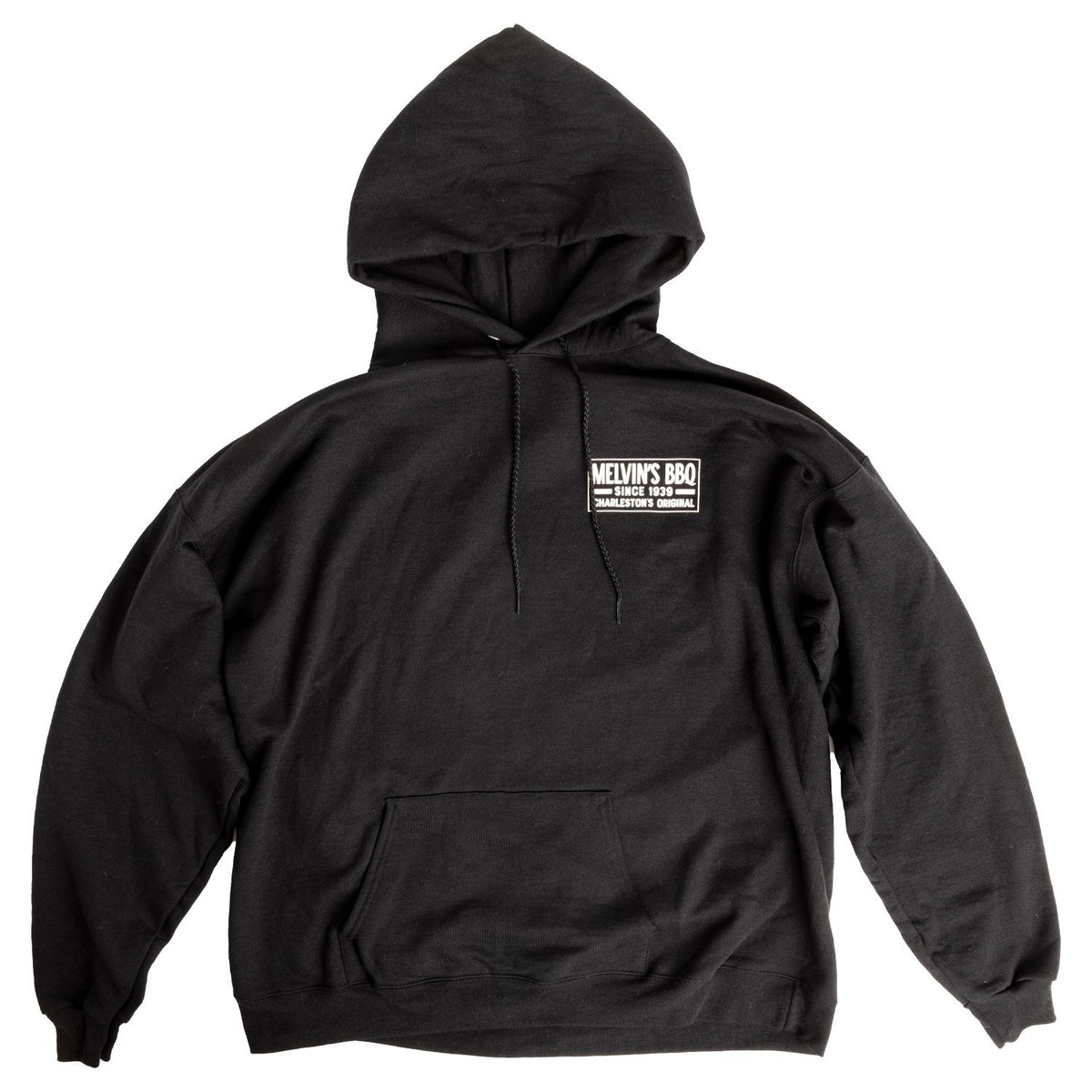 Melvin's BBQ Black Building Hoodie – Melvins BBQ