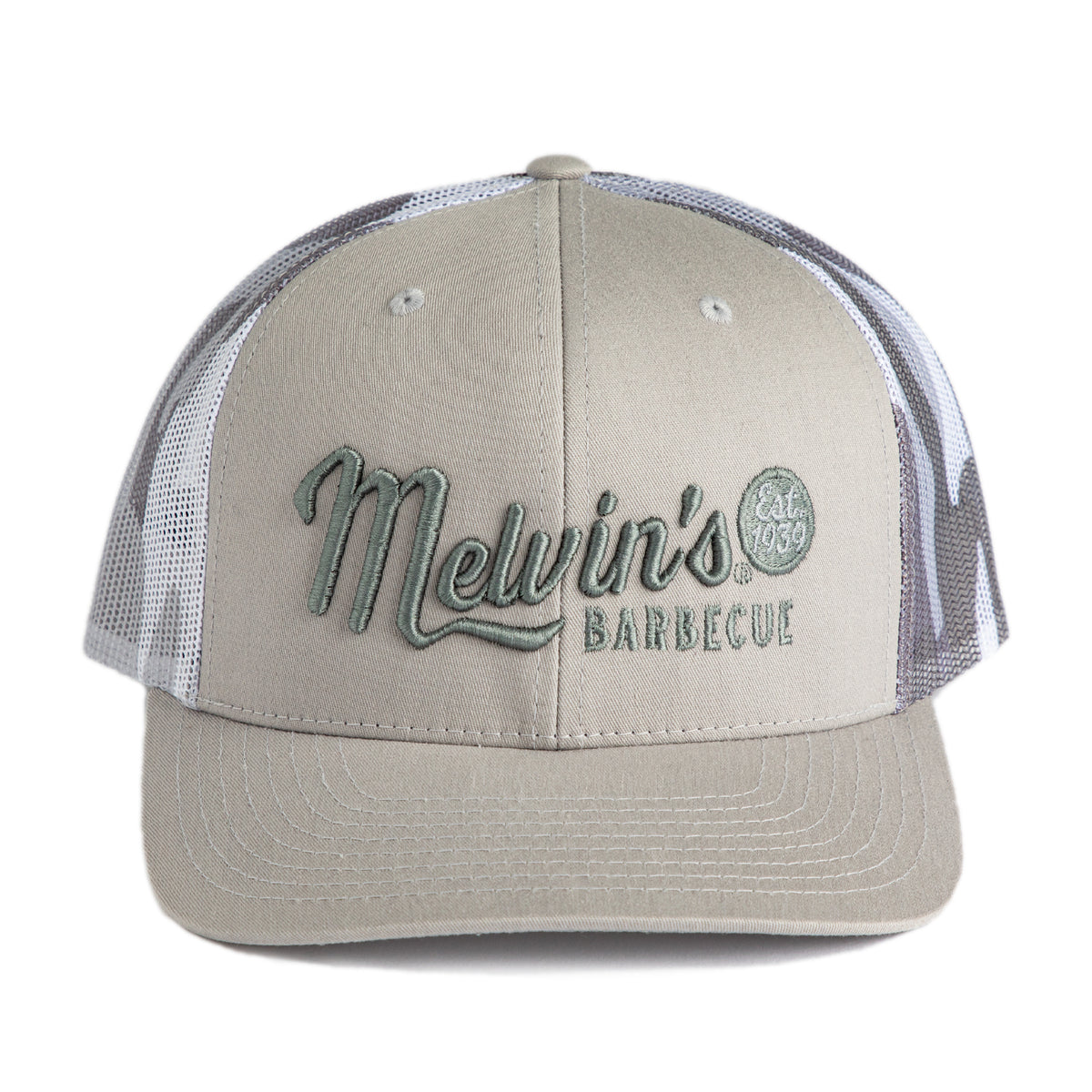 melvin's silver camo richardson stitch hat